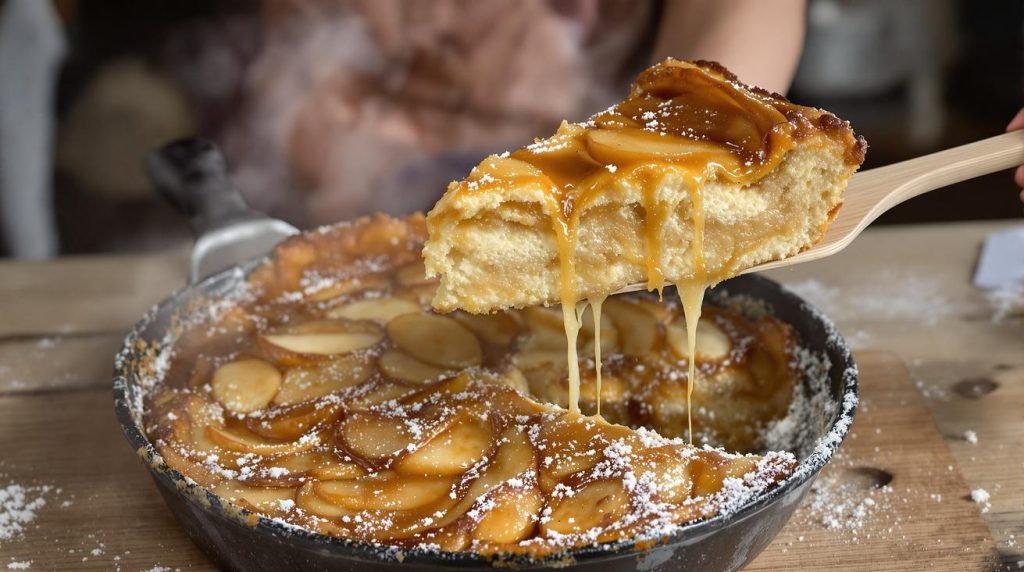 Ce gâteau aux pommes cuit à la poêle va vite devenir votre dessert fétiche (facile et rapide)